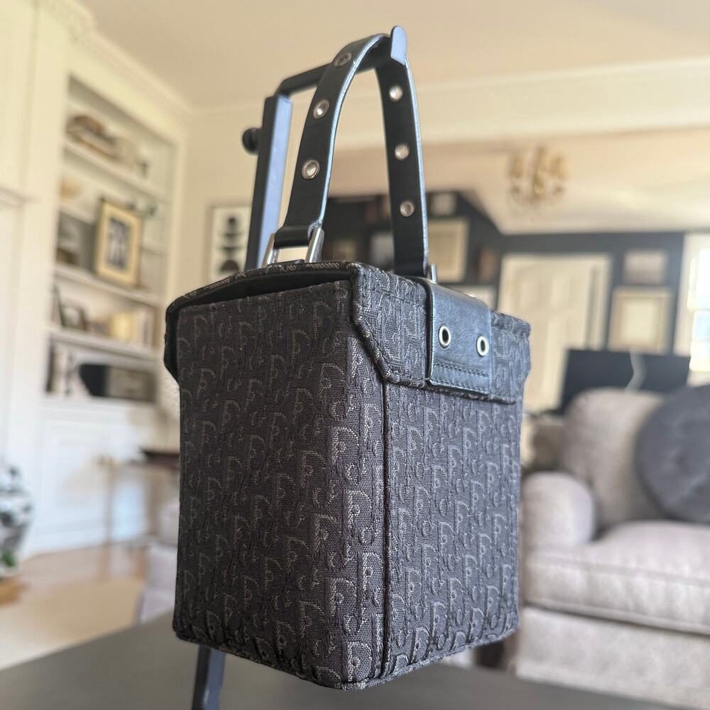 CHRISTIAN DIOR Y2K Galliano diorissimo canvas street chic vanity trotter bag - Picture 6 of 12